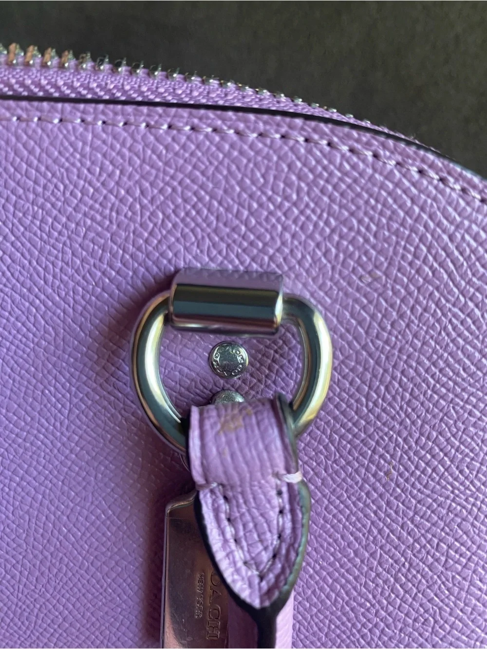 Purple coach bag